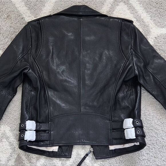 Joie Leolani Leather Biker Jacket XS NWT - Picture 10 of 14